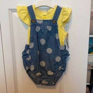 NWT Carter’s bubble and onesie outfit